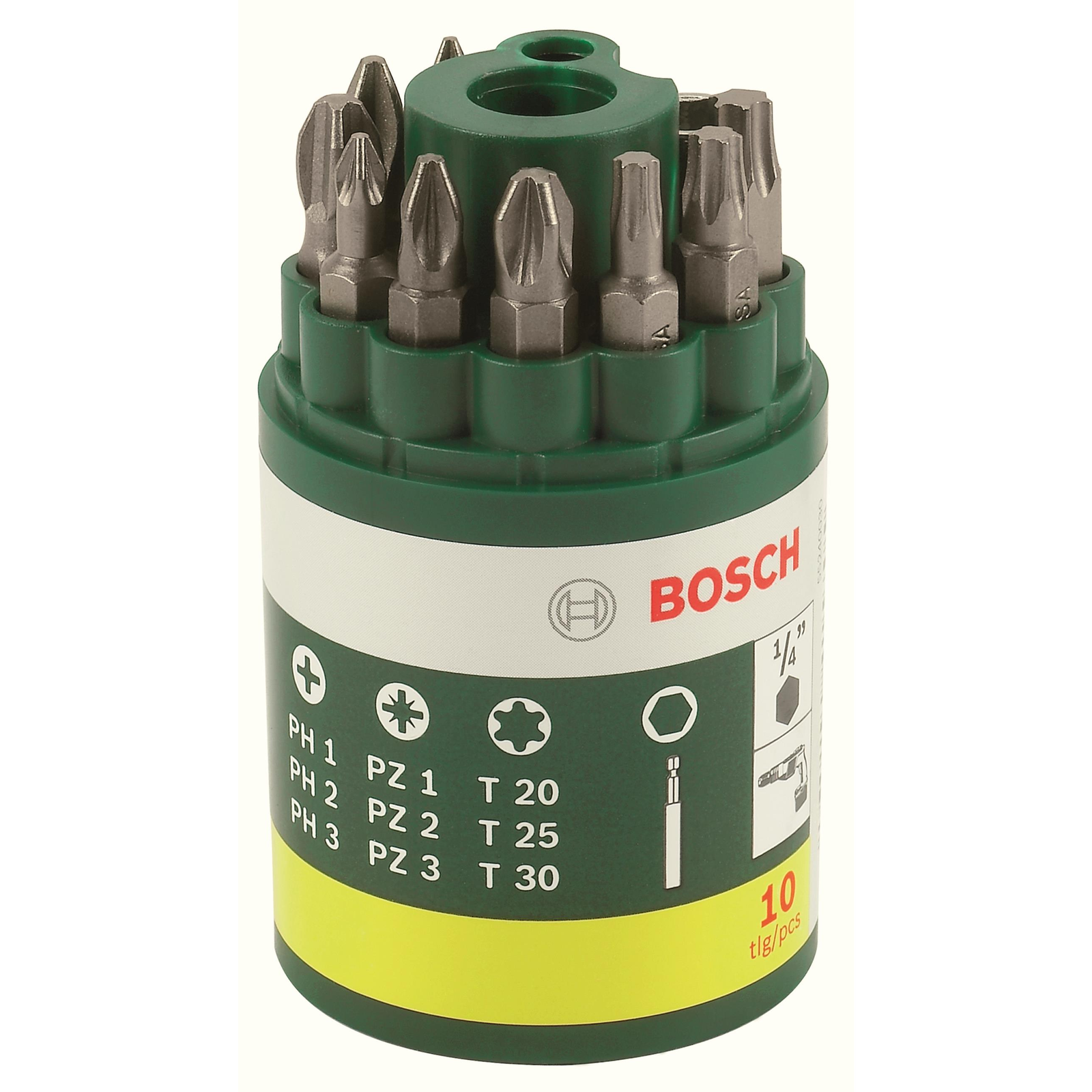 Bosch 10 darabos csavarhúzó-bitkészlet 2.607.019.452 (2.607.019.452)