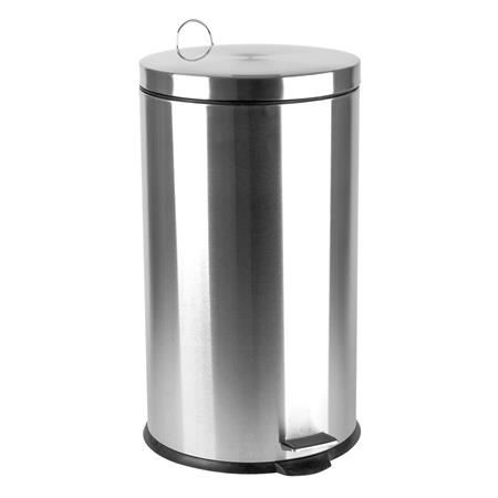 Pedálos rozsdamentes acél szemetes 30liter (UACROM30 / 1605SZE086) (1605SZE086)