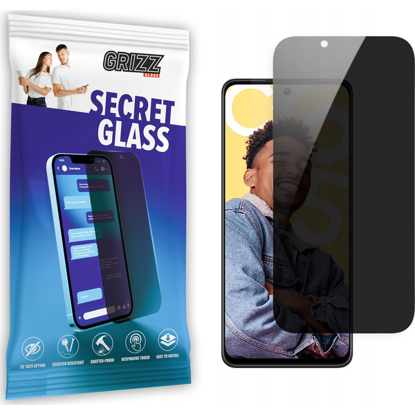  GrizzGlass Szkło prywatyzujące GrizzGlass SecretGlass Realme C55