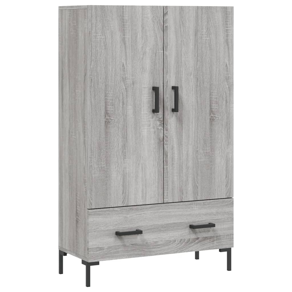 szürke sonoma szerelt fa magasszekrény 69,5 x 31 x 115 cm (828242)