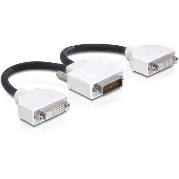 Delock DL65281 DMS-59 male -> 2 x DVI 24+5 female 20 cm adapter (DL65281)