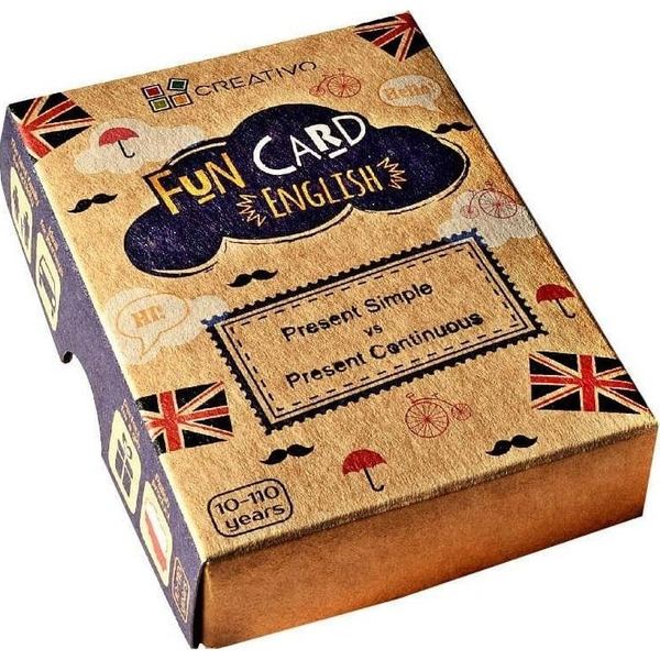 Fun Card English: Present Simple vs Present Continuous