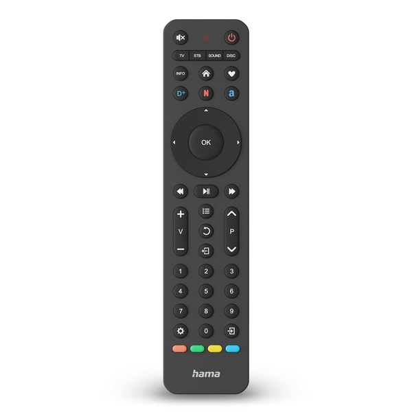 Hama 221053 4 az 1-ben Univerzális távirányító - Fekete