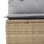 Set de Sofa de Grădină 10 Piese cu Perne Bej Poliratan Acacia