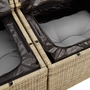 Set de Sofa de Grădină 10 Piese cu Perne Bej Poliratan Acacia