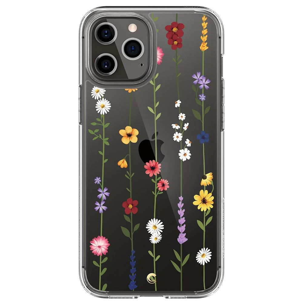 Spigen CYRILL Cecile Apple iPhone 12 Pro Max tok Flower Garden - átlátszó virágos (ACS01644) (ACS01644)