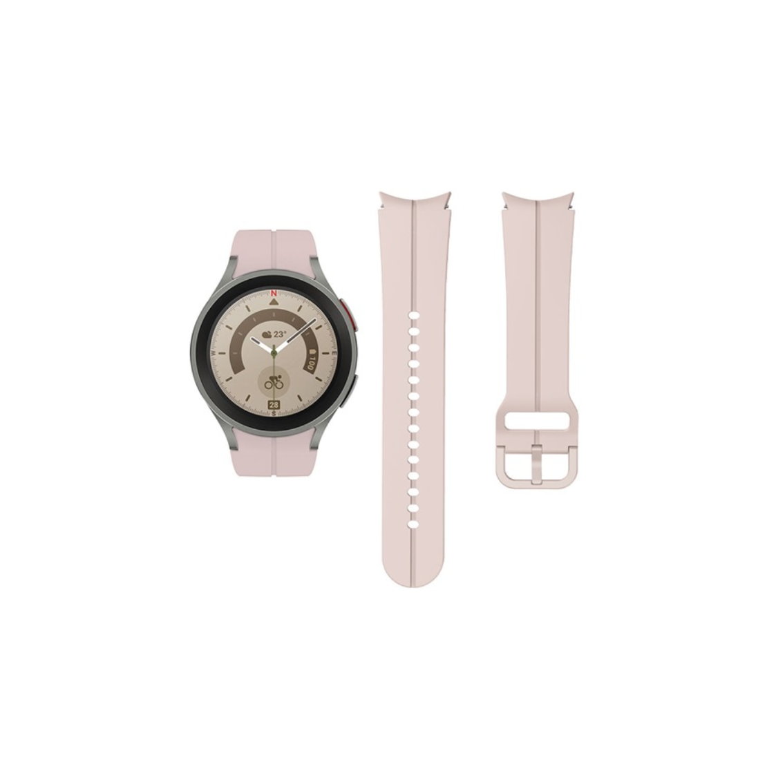 Mybandz Samsung Galaxy Watch 4/5 Sportos Szilikon Okosóra szíj 20mm - Rózsaszín