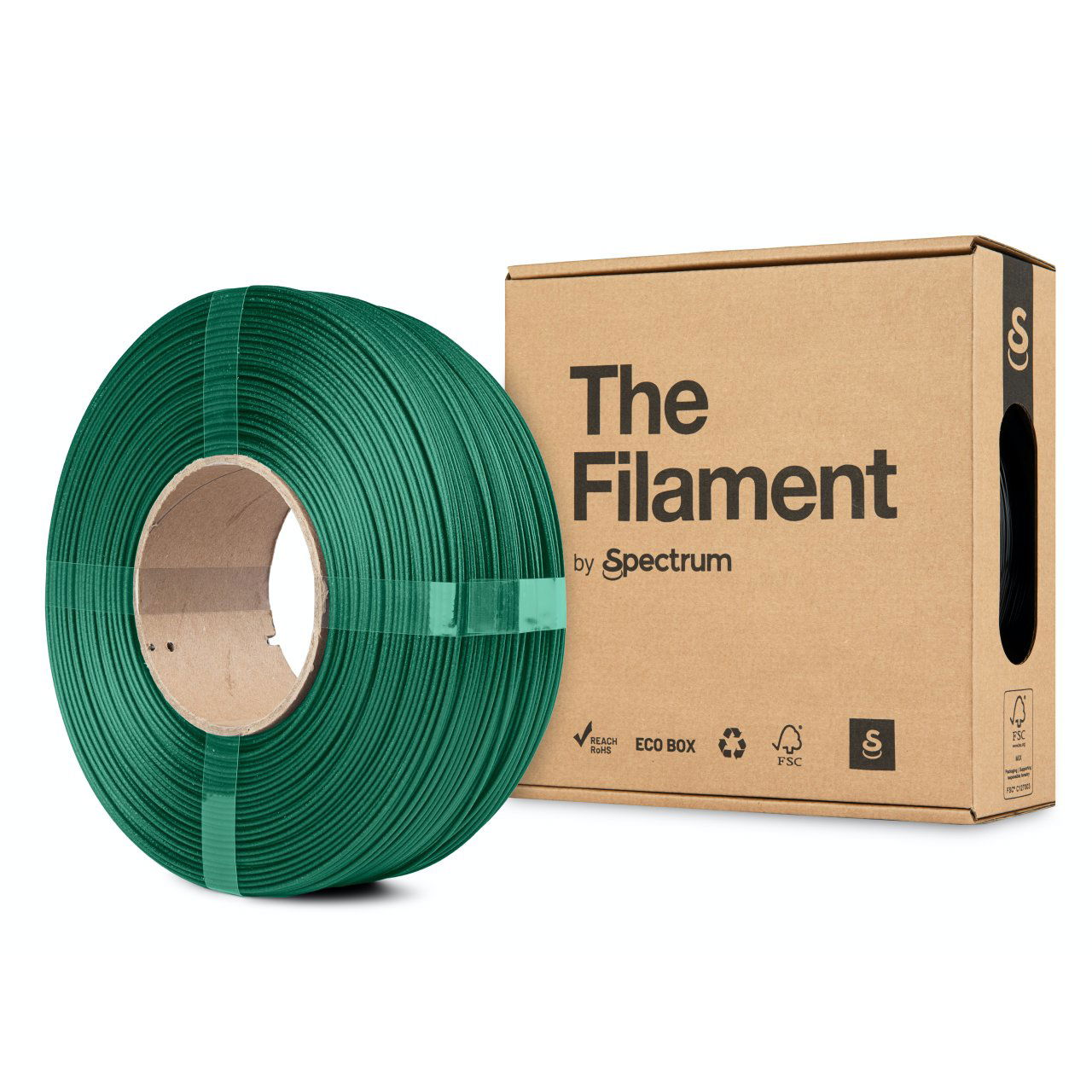 The Filament ReFill PETG CF 1,75mm Green 1kg (TF-24119)
