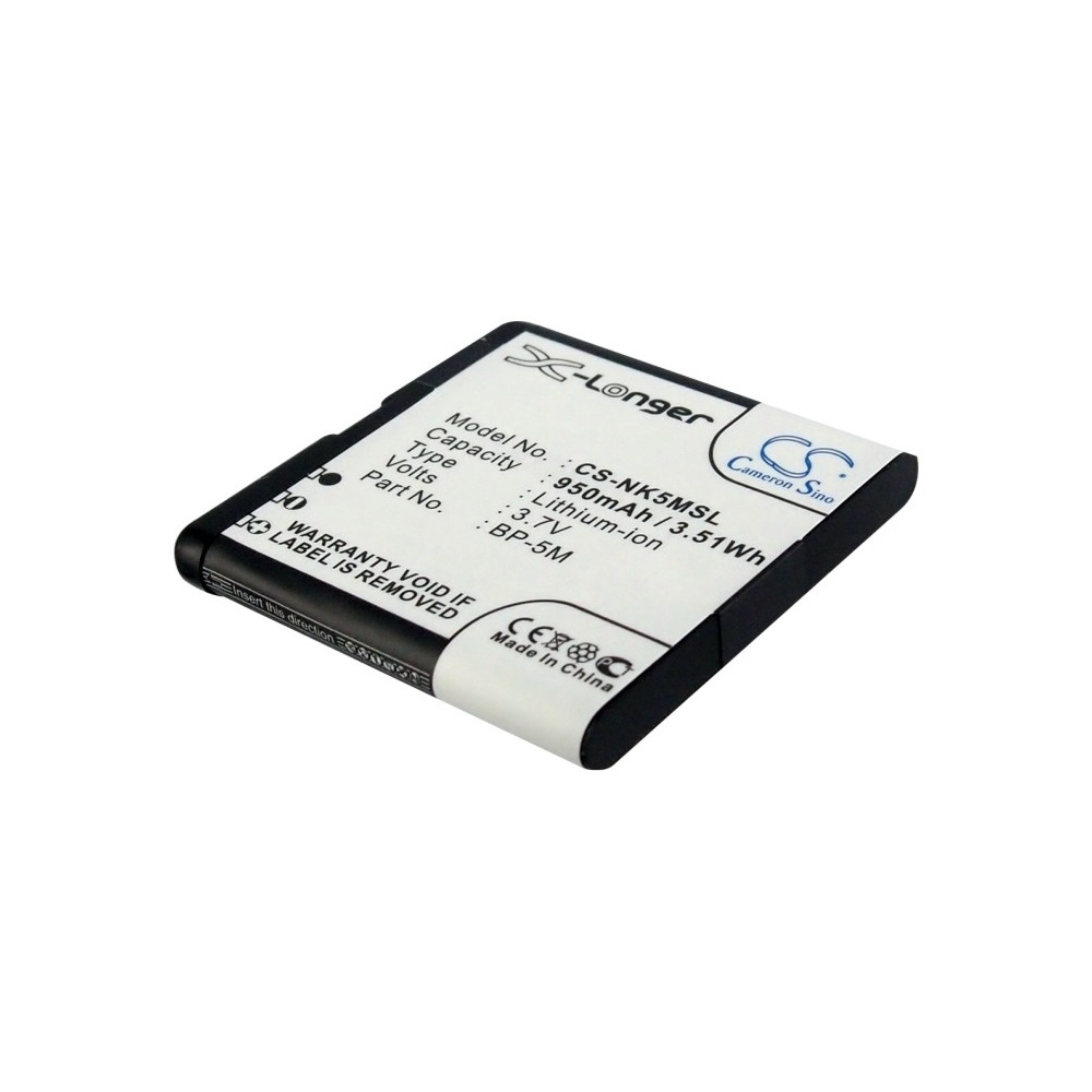 RealPower Nokia BP-5M 3.7V 950mAh utángyártott akku Li-ion (CS-NK5MSL) (CS-NK5MSL)