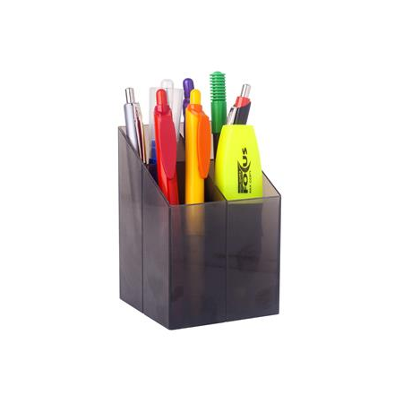 ICO Szögletes írószertartó - Füstszínű (9570009000)