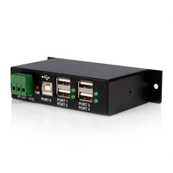 StarTech.com ST4200USBM interface hub USB 2.0 Type-B 480 Mbit/s Sort