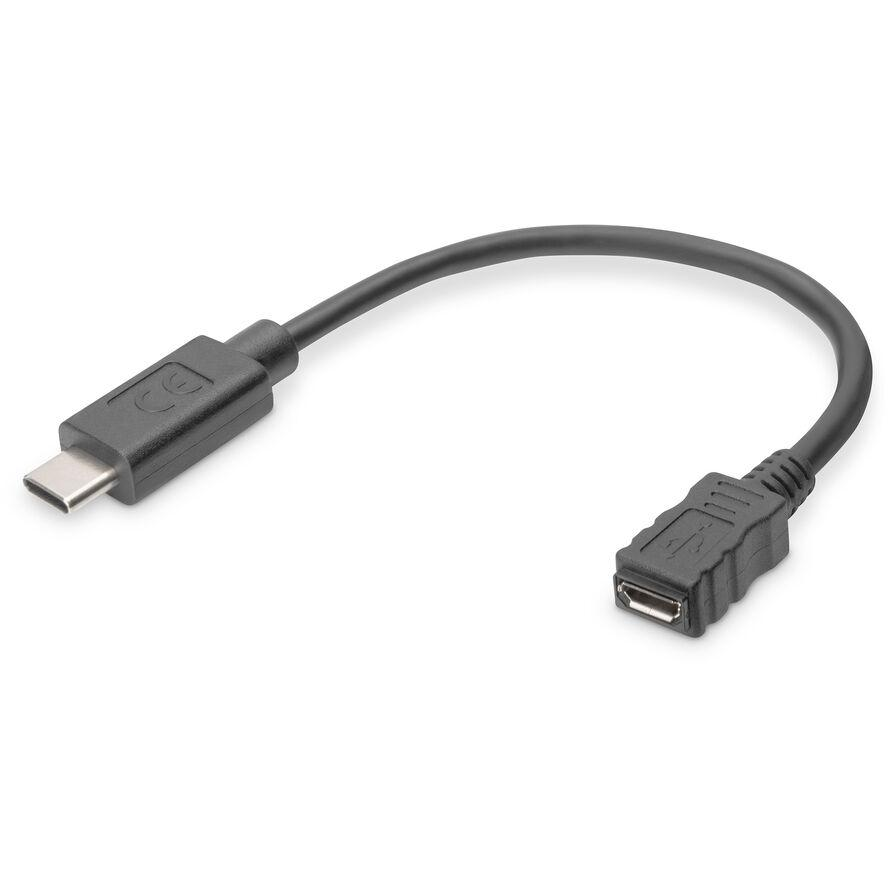Assmann USB Type-C adapter cable, type C - micro B (AK-300316-001-S)