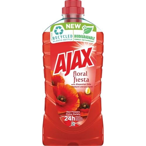 AJAX Floral Fiesta Red Flowers univerzális tisztítószer 1 liter (5900273472984) (5900273472984)