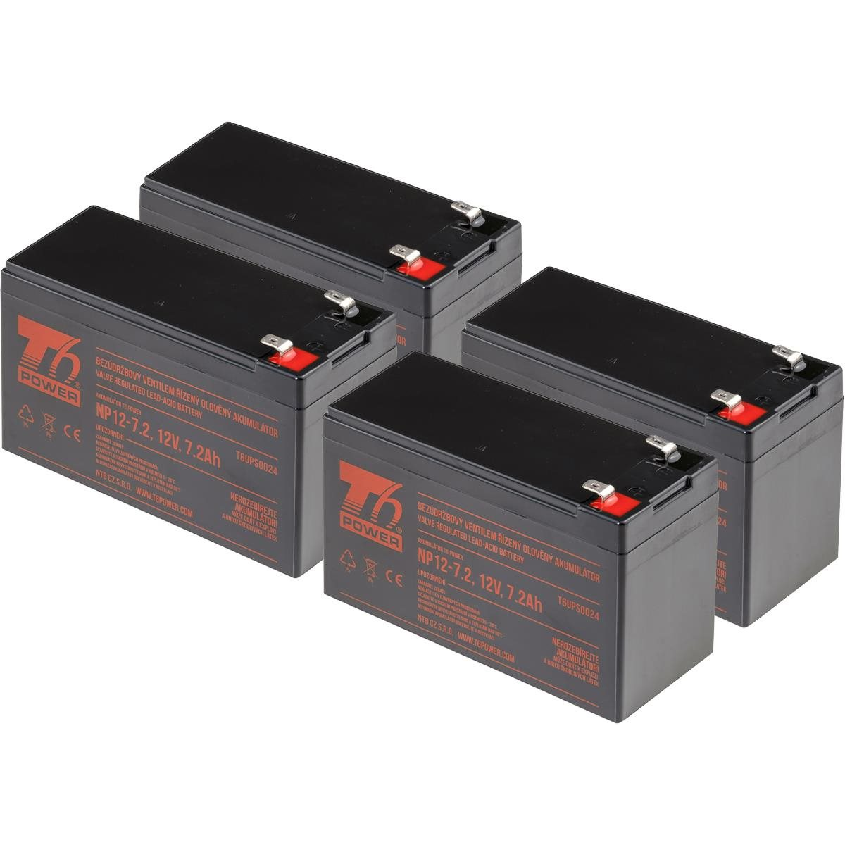 Battery set T6 Power for APC Smart-UPS SURTA1500RMXL, VRLA, 12 V (T6APC0019_v87032)
