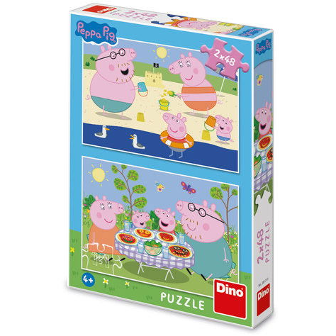 Dino Peppa malac: Nyaraláson, 2×48 darabos (8590878381711)