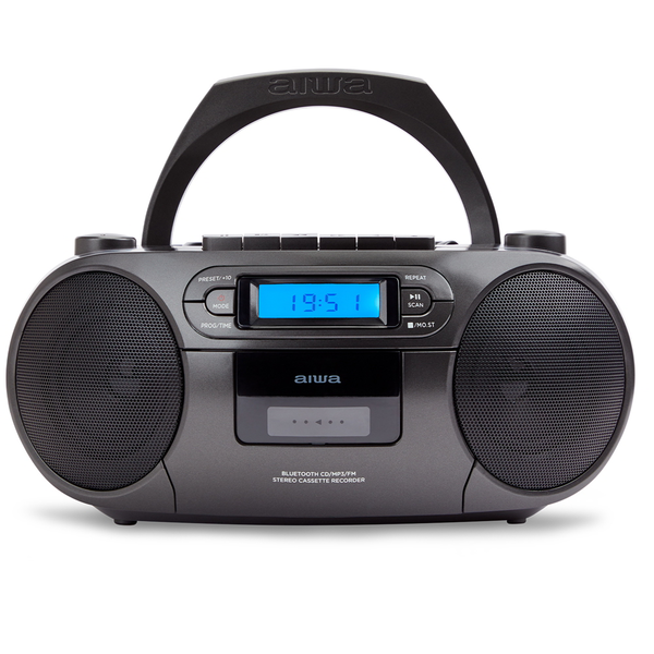 Aiwa BBTC-550BK Hordozható Boombox CD lejátszó - Fekete