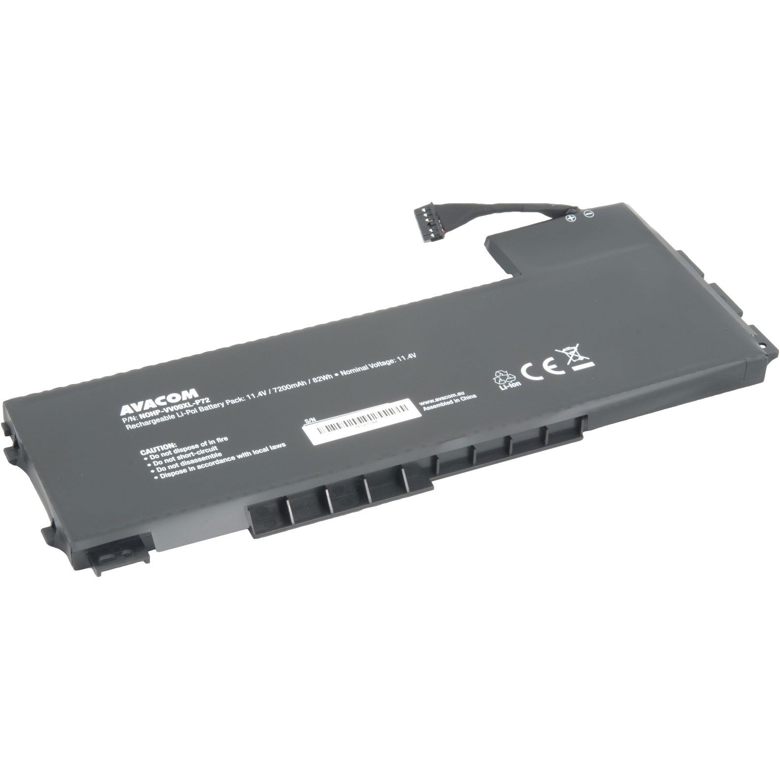 Avacom VV09XL HP ZBook 15 G3 Li-Pol 11,4V 7200mAh 82Wh (NOHP-VV09XL-P72)