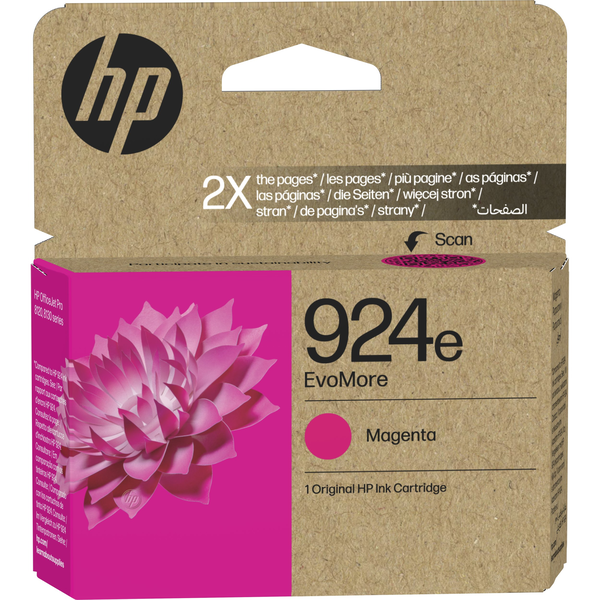HP 924e EvoMore Magenta Original Ink Cartridge cartuccia d'inchiostro 1 pz Resa elevata (XL)