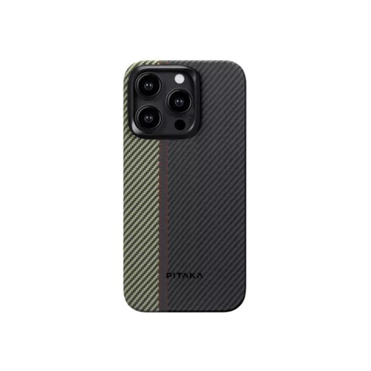 Pitaka MagEZ 4 600D Apple iPhone 15 Pro Hátlapvédő tok - Fekete/Szürke (FO1501P)