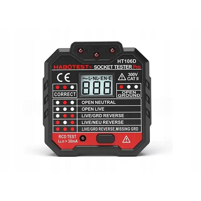 Habotest HT106D aljzat teszter digitális kijelzővel (HT106D)