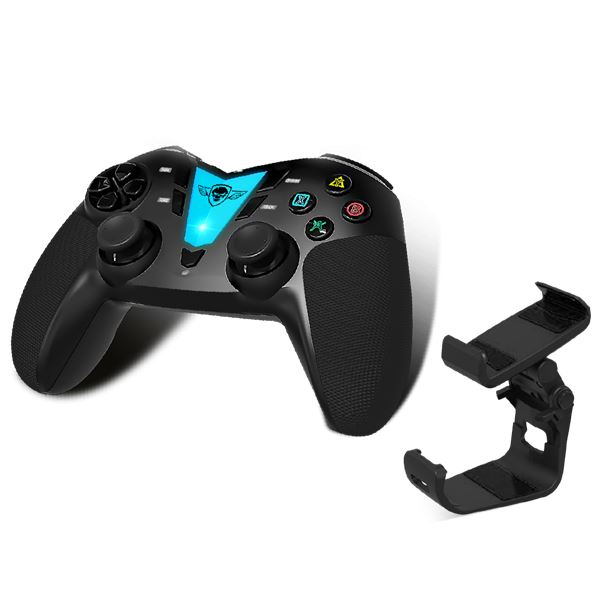 Controler wireless, Spirit of Gamer, Predator, Suporta telefoane pana la 8,5 cm latime, Negru