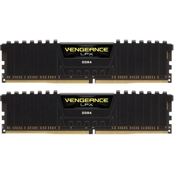 Памет Corsair Vengeance LPX 16GB (2x8GB) DIMM, DDR4, 3000MHz, CL16, 1.35V, XMP 2.0, Black