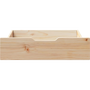 2 db tömör fenyőfa ágy alatti fiók kerekekkel 65 x 55 x 16 cm