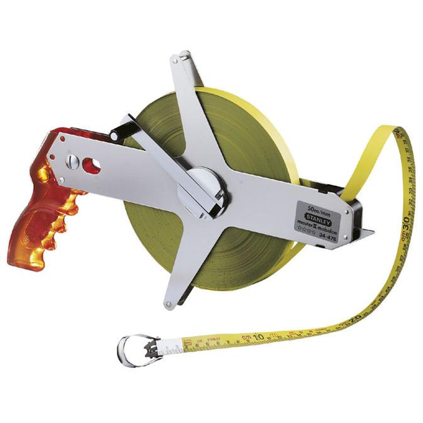 Рулетка, Стенли, Стомана, 30 м, Сребро