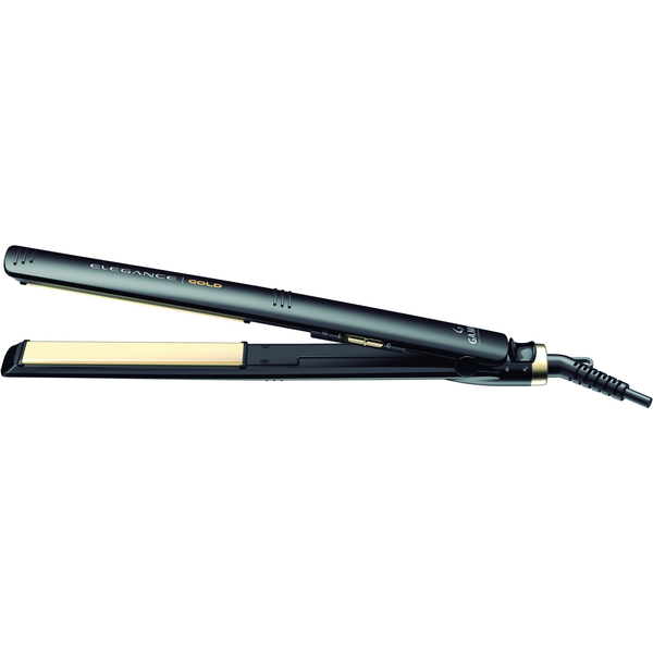 GAMA Elegance Gold Placă de îndreptat părul Ceramică/Titan Negru
