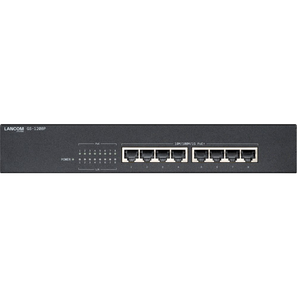 LANCOM Switch GS-1208P 8port POE GBE lüfterlos