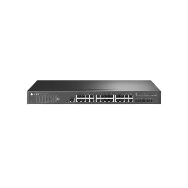 TP-Link JetStream TL-SG3428X-UPS switch-uri Gestionate L2+/L3 Gigabit Ethernet (10/100/1000) 1U Negru