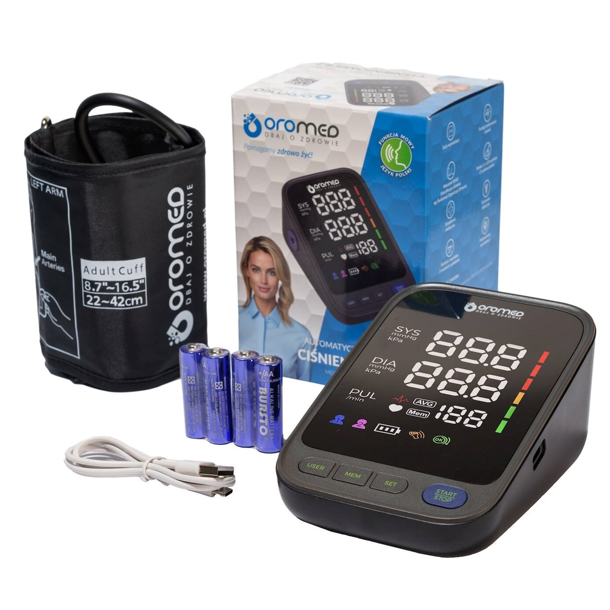 Oromed Oro-N15 Felkaros Digitális Vérnyomásmérő - Fekete (OROMED ORO-N15 PROFESSIONAL)