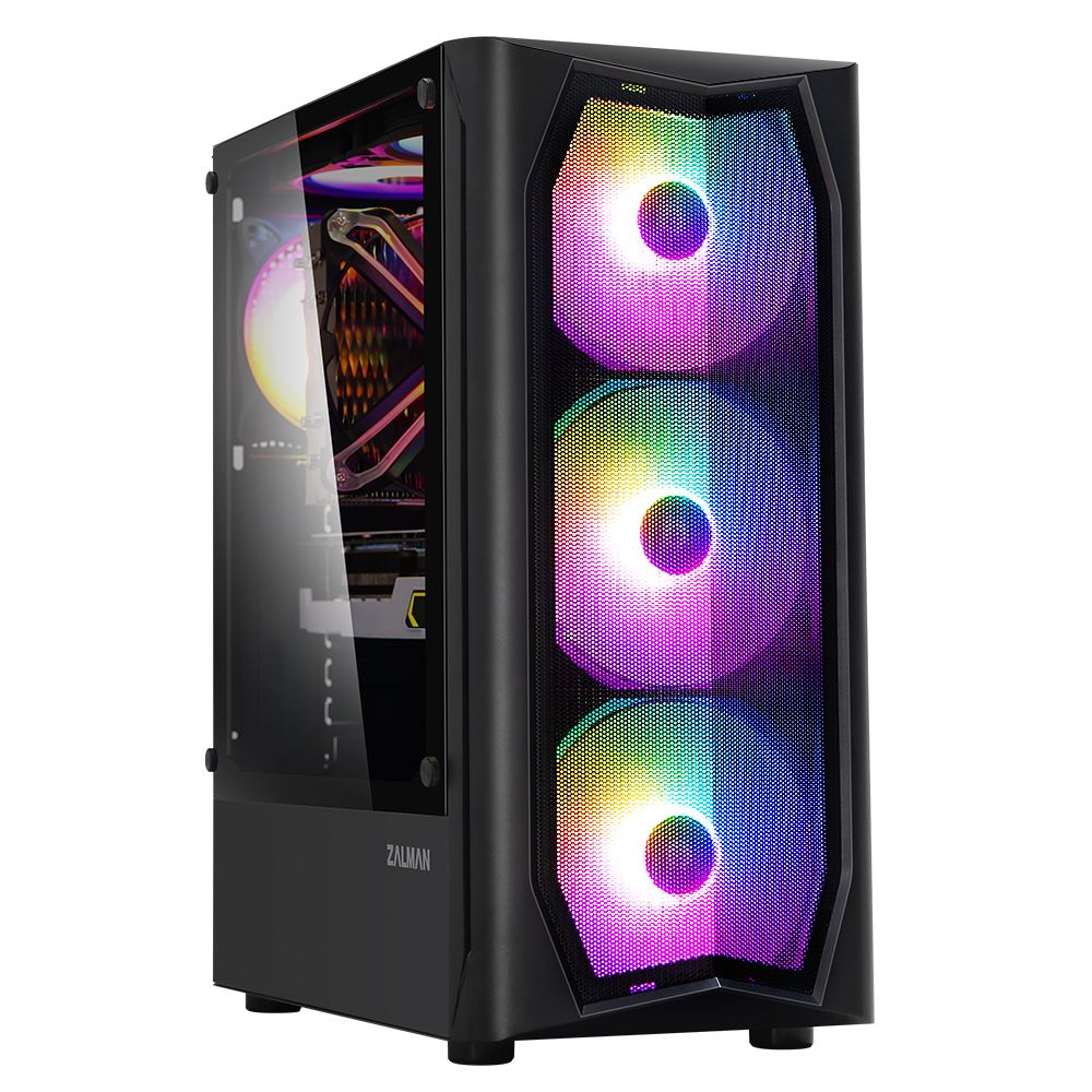 Zalman N4 táp nélküli ablakos ház fekete (Zalman N4)
