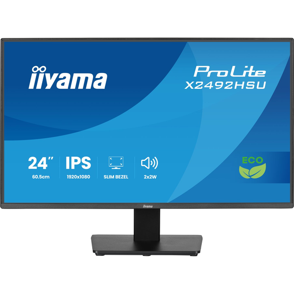 iiyama ProLite X2492HSU-B1 computerskærm 61 cm (24") 1920 x 1080 pixel Fuld HD LED Sort
