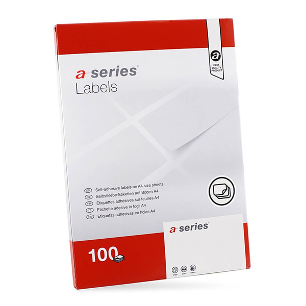 A-series Etikett címke, 192x61mm, 100 lap, 4 címke/lap  (AS0656/65085)