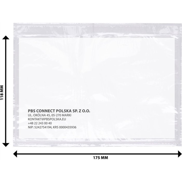  Office Products Koperta/przylga kurierska OFFICE PRODUCTS, C6, 500szt., transparentna