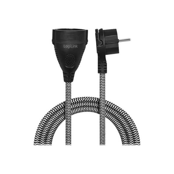 LogiLink LPS104 cavo di alimentazione Nero, Bianco 3 m Spina di alimentazione di tipo F