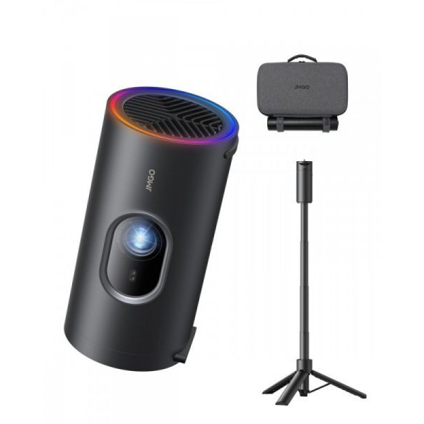 Jmgo Pack Picoplay+ Proyector De Largo Alcance Led Dlp, Modobluetooth, 450 Iso, 1080p, Gtv,+powerbank+trípode+maletín