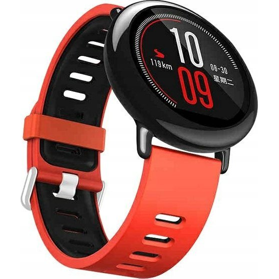 Curea ceas, Beline, Double Color, Universal, Silicon, 20mm, Rosu/Negru