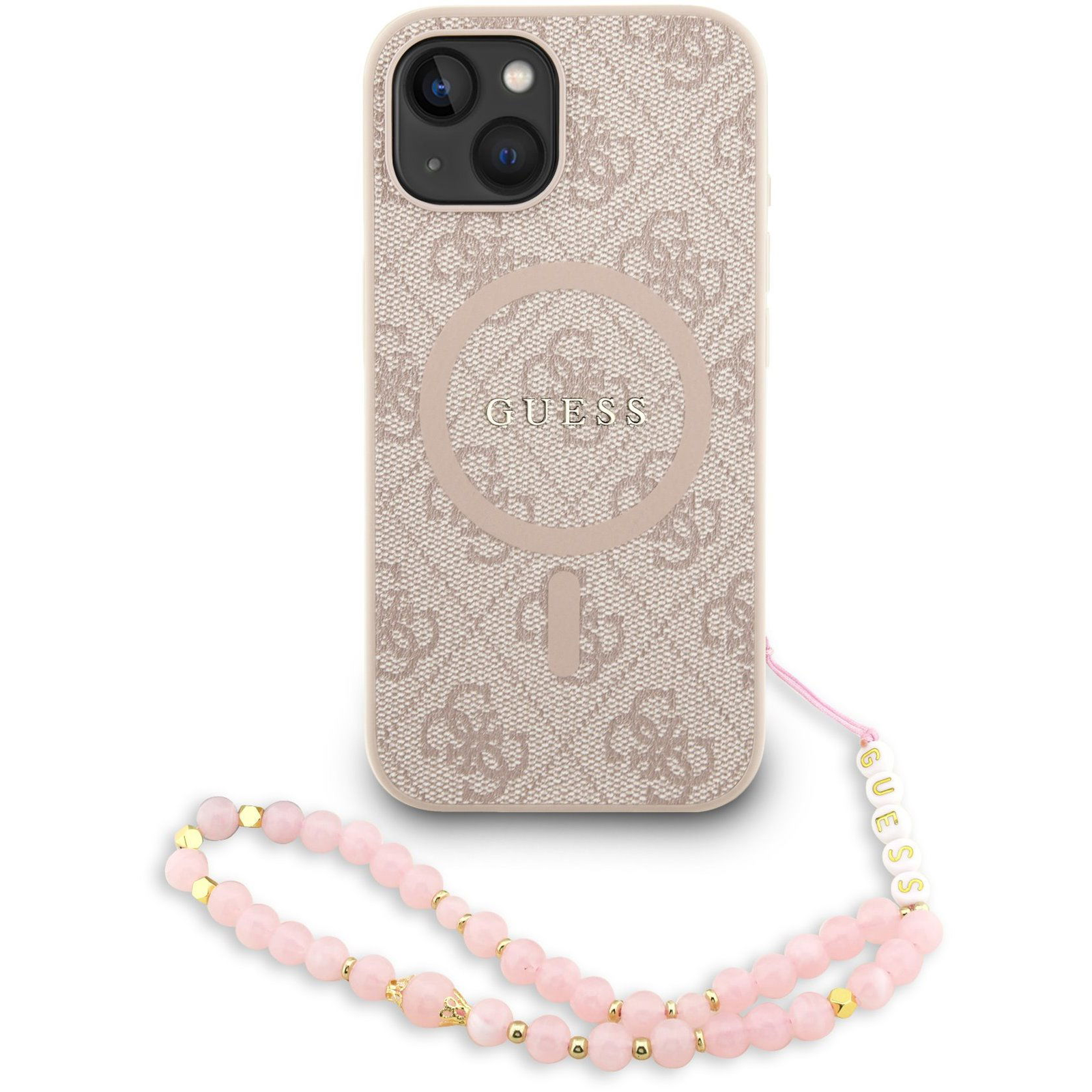 Guess PU Leather 4G Colored Ring Strap MagSafe iPhone 14 Pink tok (GUHMP14SP4GREGSP)