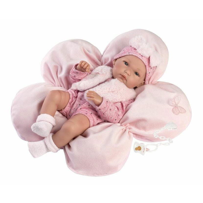 Llorens 63592 New Born kislány - élethű játékbaba teljes vinyl testtel - 35 cm (8426265635924)