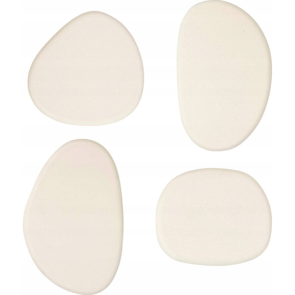 Juego De 4 Perchas Karen Marfil Blanco Orgánico L7 10cm