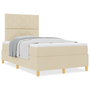 Box Spring Ágy Matrac Krém Kis franciaágy Szövet