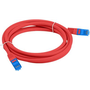Patchcord Lanberg S/FTP kat.6A 3m LSZH CCA fluke passed červený