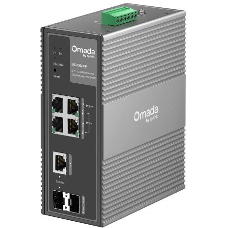 TP-Link IES206GPP netværksswitch Administreret Gigabit Ethernet (10/100/1000) Strøm over Ethernet (PoE) Sort