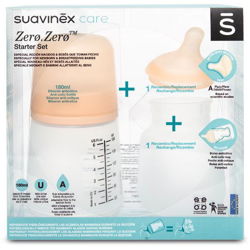SUAVINEX cumisüveg ZERO ZERO 180 ml (8426420067409)