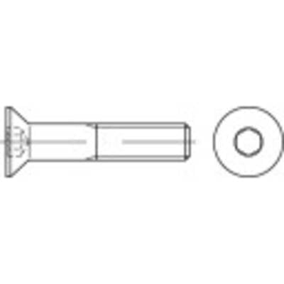 TOOLCRAFT 148782 Süllyesztett csavarok M12 30 mm Belső hatlapú Acél Galvanikusan cinkezett 100 db (148782)