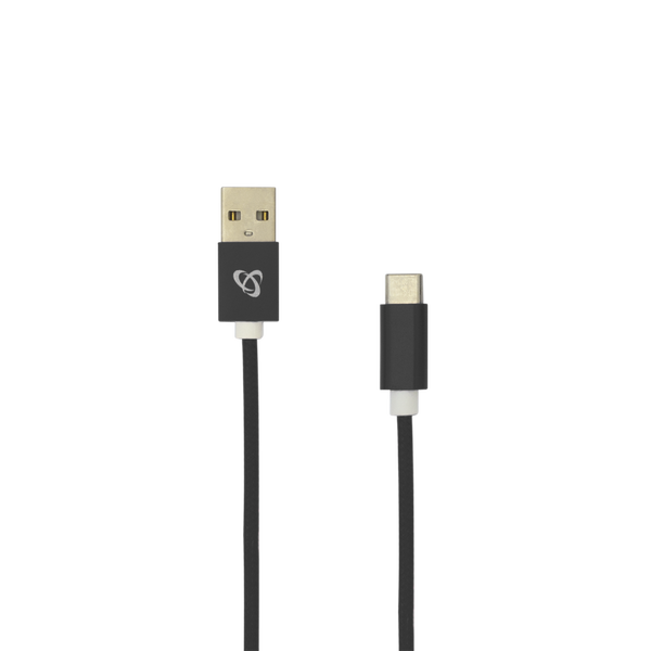 SBOX USB-TYPEC-15B USB-A apa - USB-C apa 2.0 Adat és töltő kábel - Fekete (1.5m)