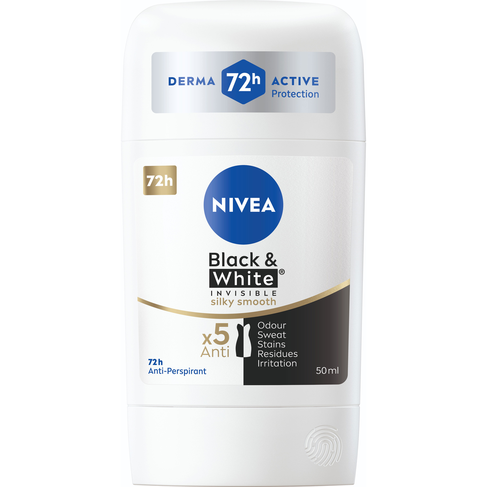 NIVEA Stick AP B&W Silky Smooth 50 ml (9005800352329)