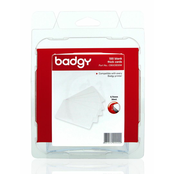 Badgy Evolis CBGC0030W PVC Kártya - 100 db